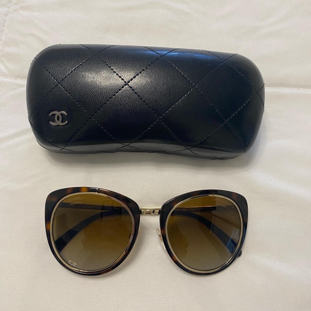 Chanel Tortoise Shell Sunglasses